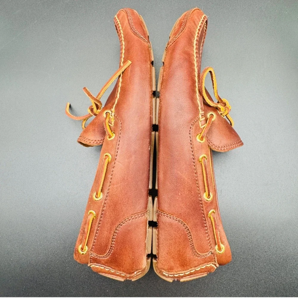 Sperry Gold Cup Driver Loafers Mens 11M Tan Brown Leather Harpswell STS10765